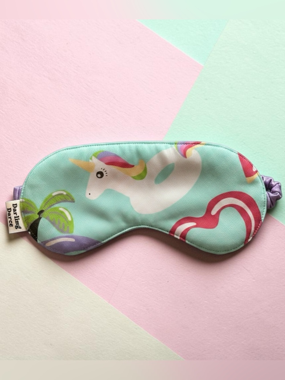 Unicorn Pool Float Summer Theme Kids Sleep Mask